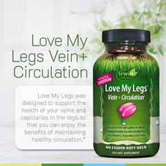 Soft-gels from Love My Legs held in hand for daily supplementation.
