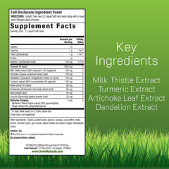 Irwin Naturals Milk Thistle Liver Detox bottle back label showing supplement details