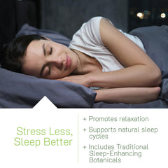 Close-up of soft-gels, easy-to-swallow sleep support for nightly use.