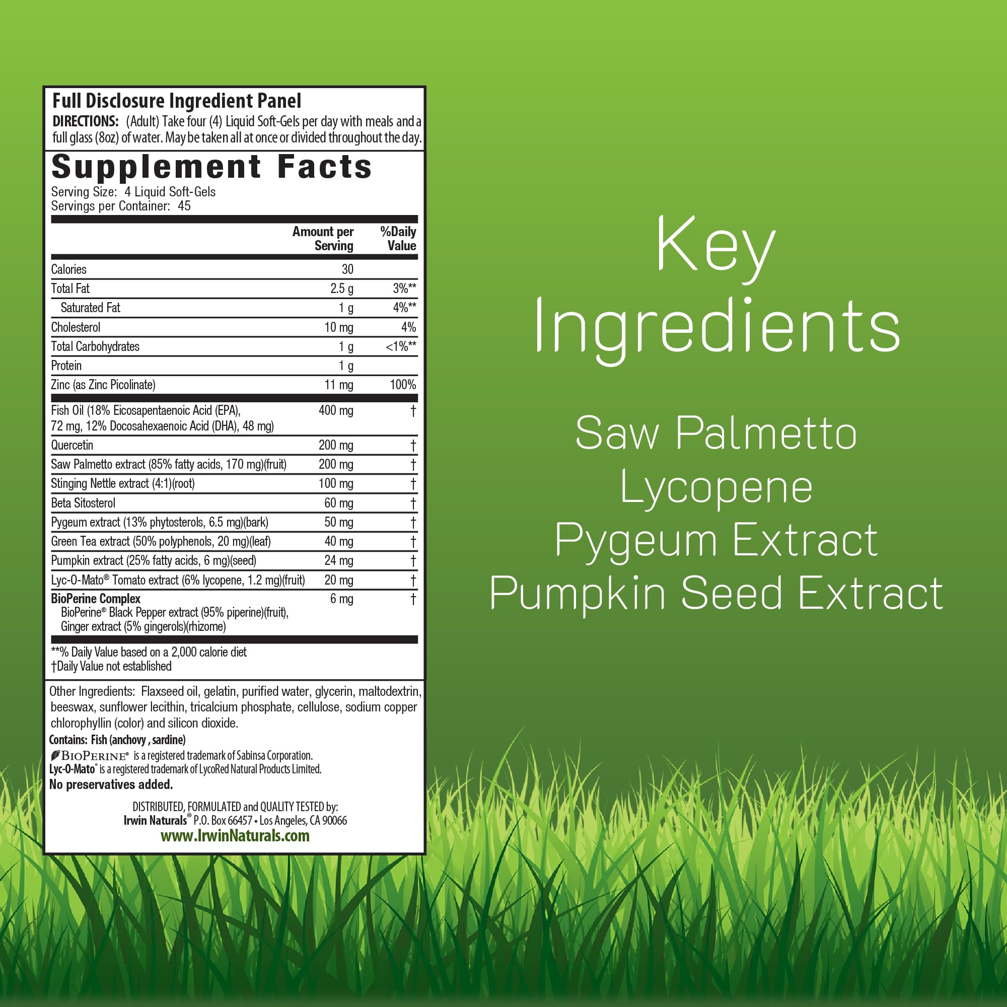 Close-up of Prosta-Strong softgels highlighting convenient delivery format.