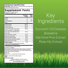 Irwin Naturals Turmeric Curcumin soft-gels pour showing easy daily dose.