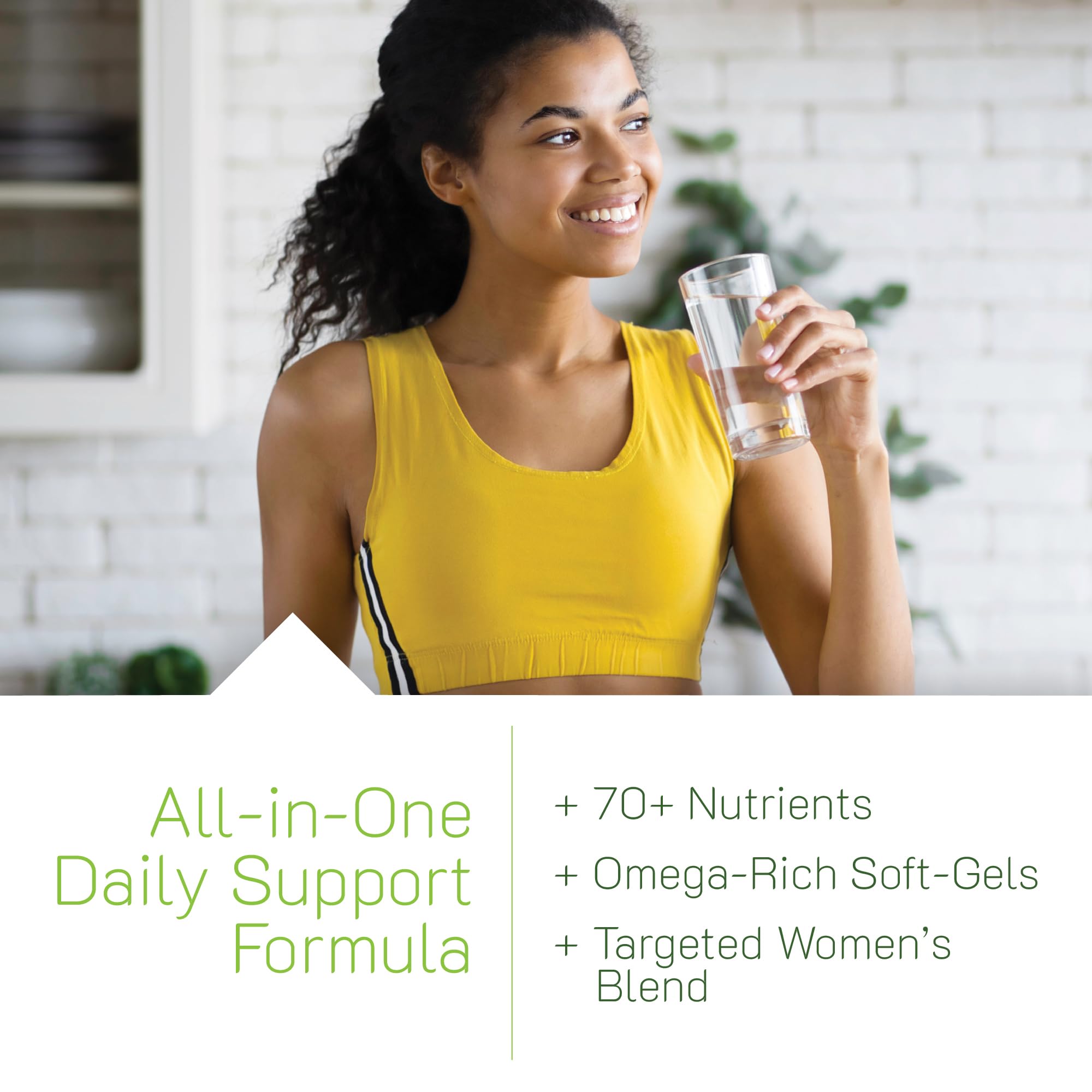 Serving information shown for the two-pack of soft-gels