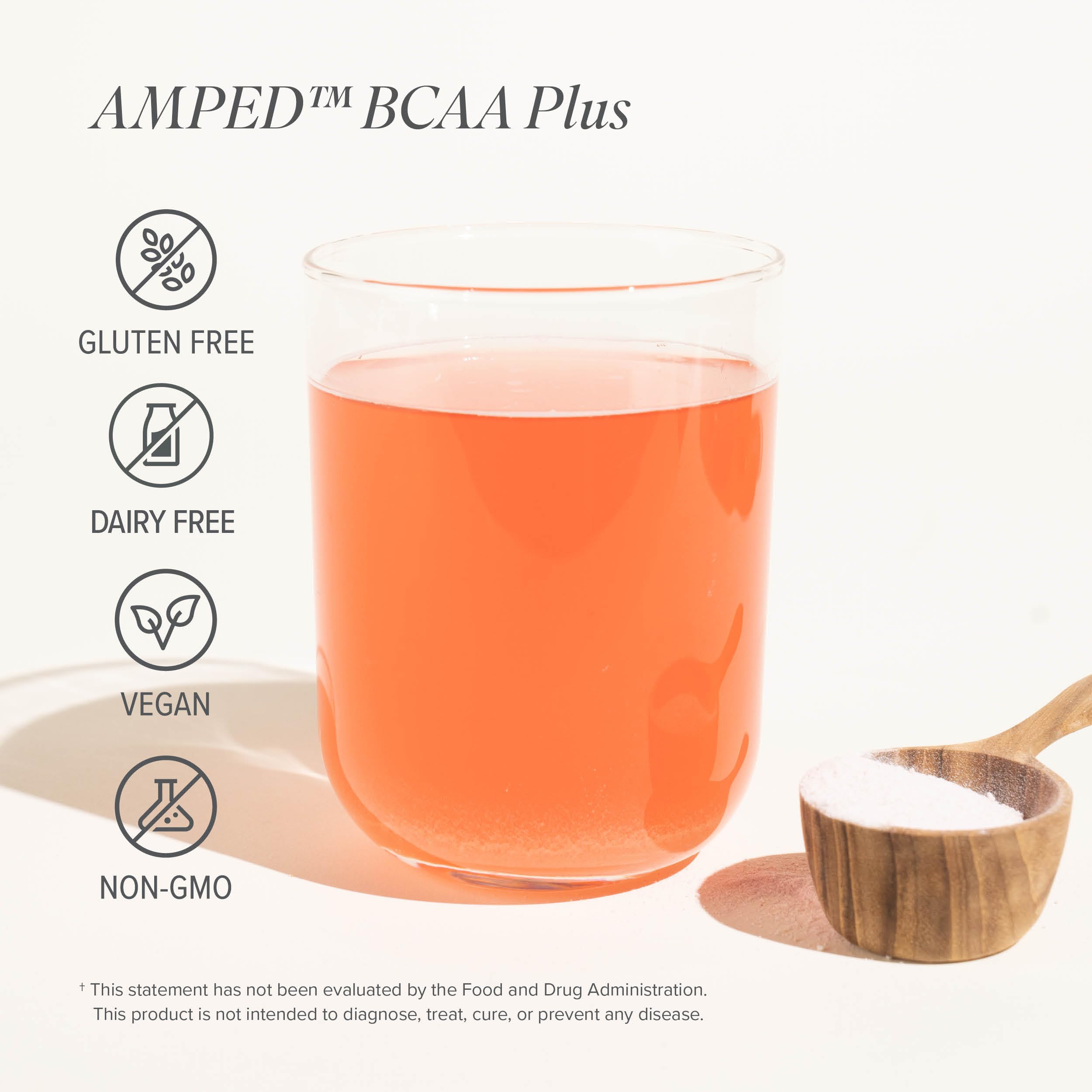 Isagenix AMPED BCAA Plus shaker mixes easily for stimulant-free energy.