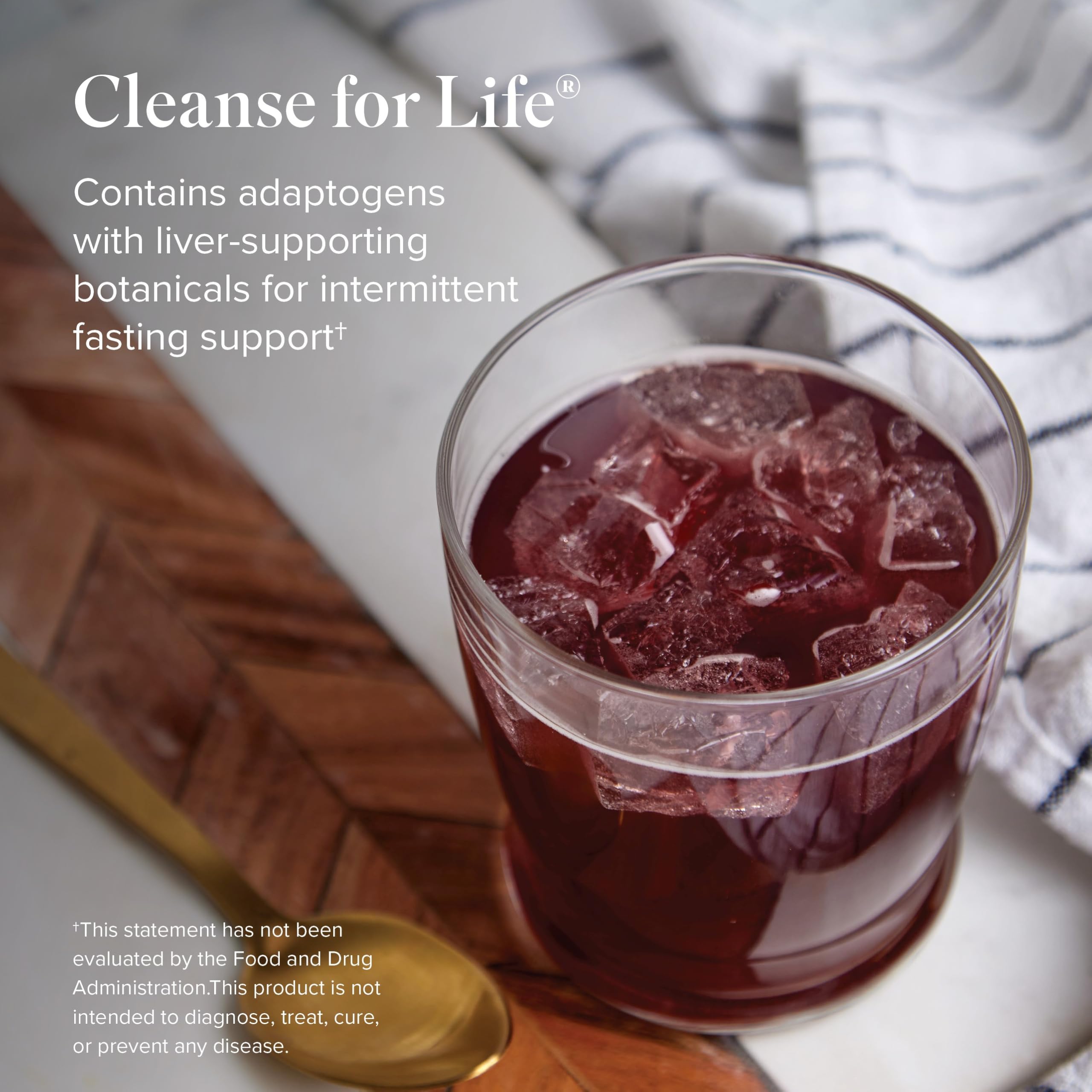 Isagenix Cleanse for Life ingredients close-up with turmeric and bilberry