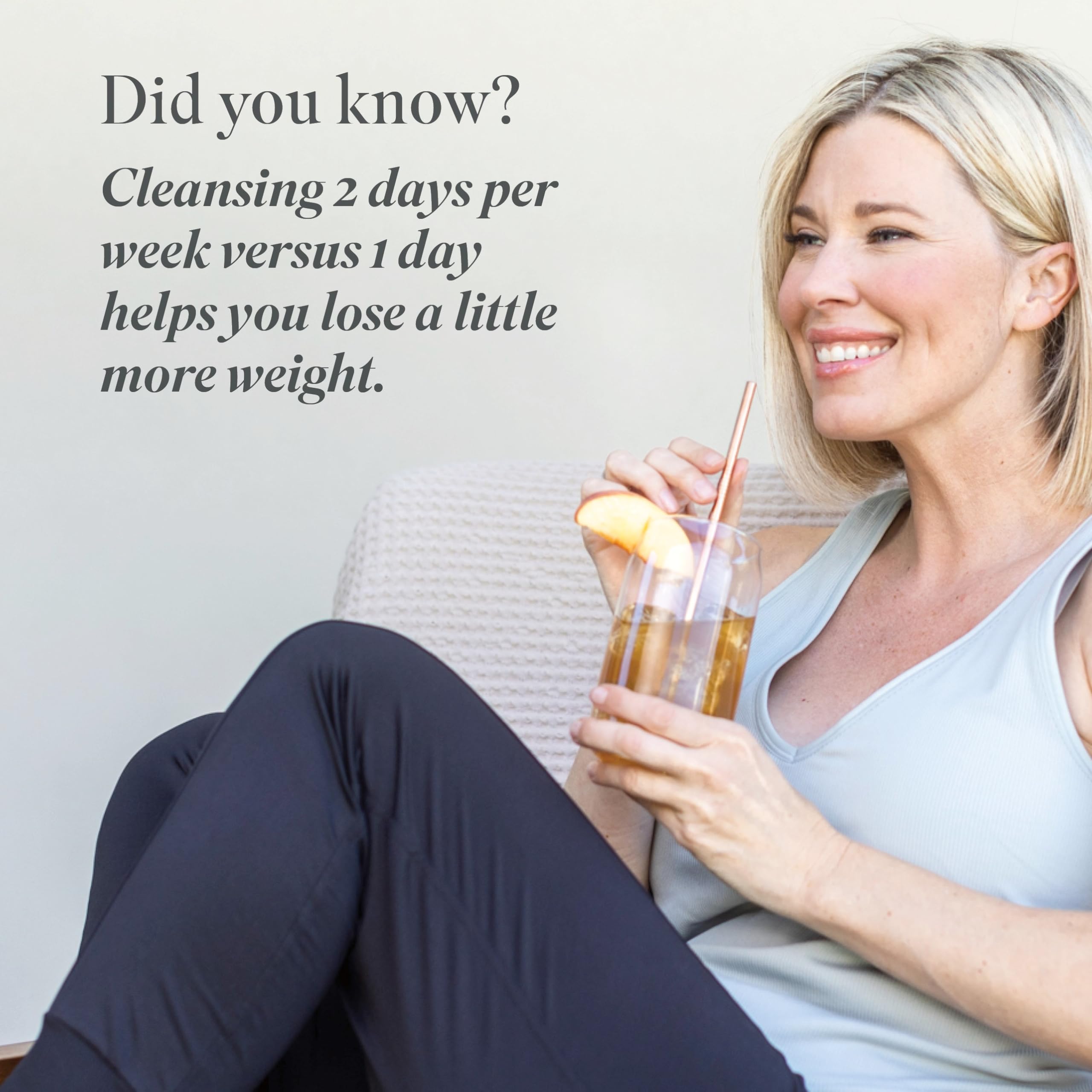 Isagenix Cleanse for Life Peach Mango on a kitchen shelf — convenient daily option