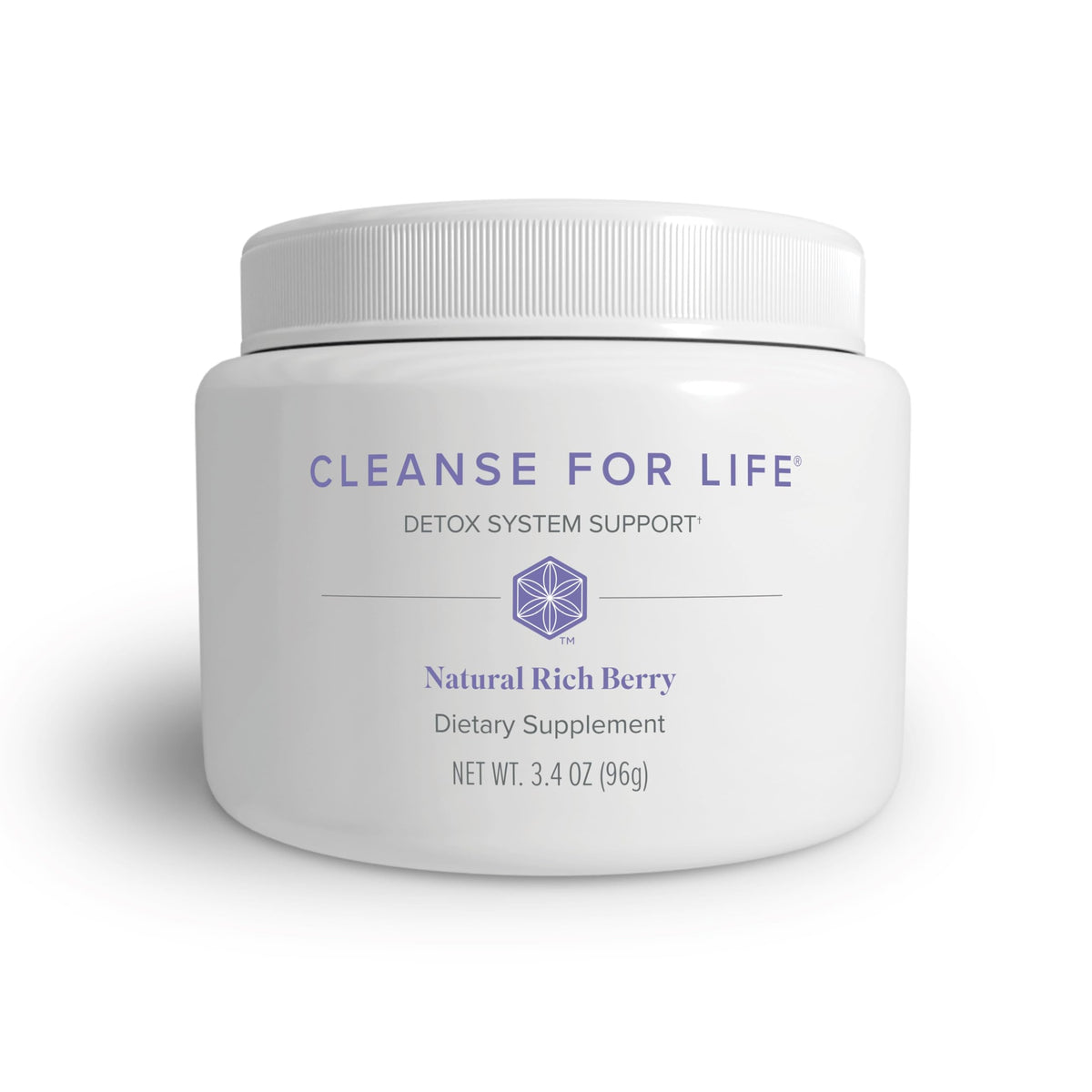 Isagenix Cleanse for Life powder tub front view highlighting daily cleansing use
