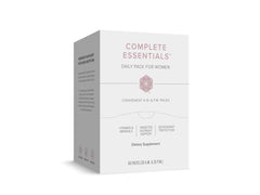 Isagenix Complete Essentials Daily Pack Women bottle showing convenient daily nutrients on-the-go.