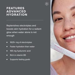 Isagenix Hydrate natural beet juice pink color in drink.