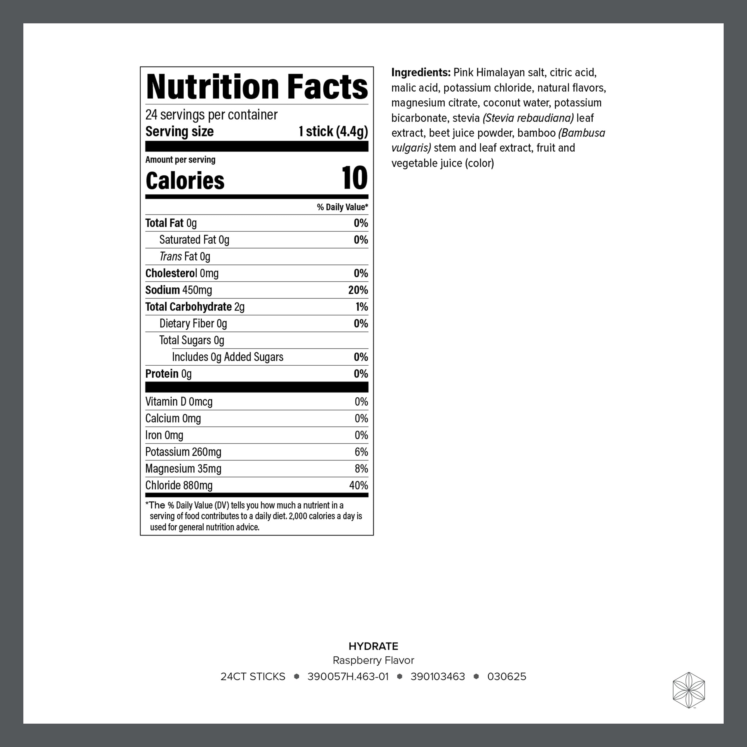 Isagenix Hydrate raspberry packet for clean flavor and mineral replenishment on busy days