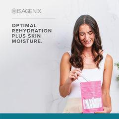 Isagenix Hydrate vegan single-serve packet travel-ready.