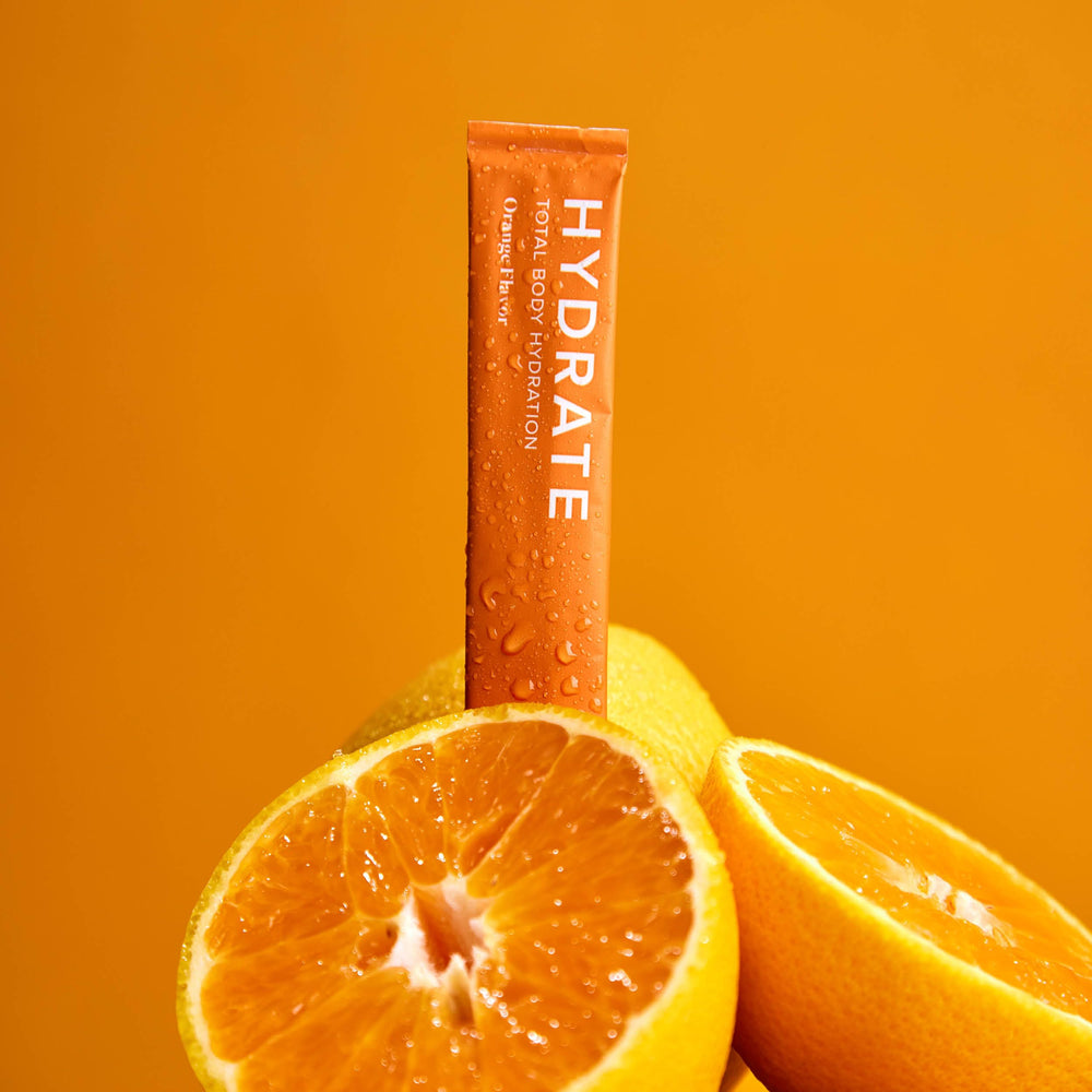 Isagenix Hydrate watermelon stick with hyaluronic acid suggesting skin hydration benefits.