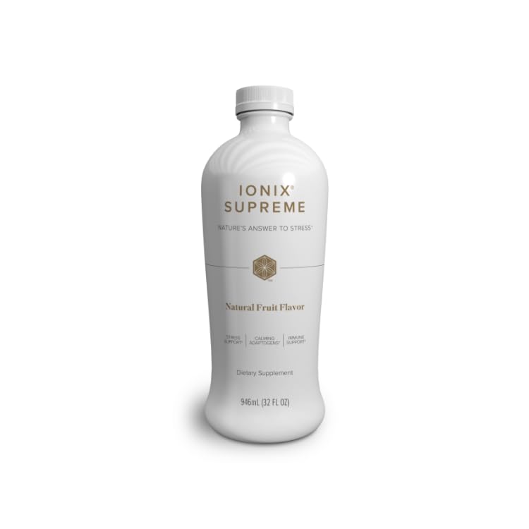 Isagenix Ionix Supreme bottle front displaying natural fruit flavor for daily calm support