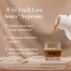 Isagenix Ionix Supreme ingredients blend showing ashwagandha and rhodiola