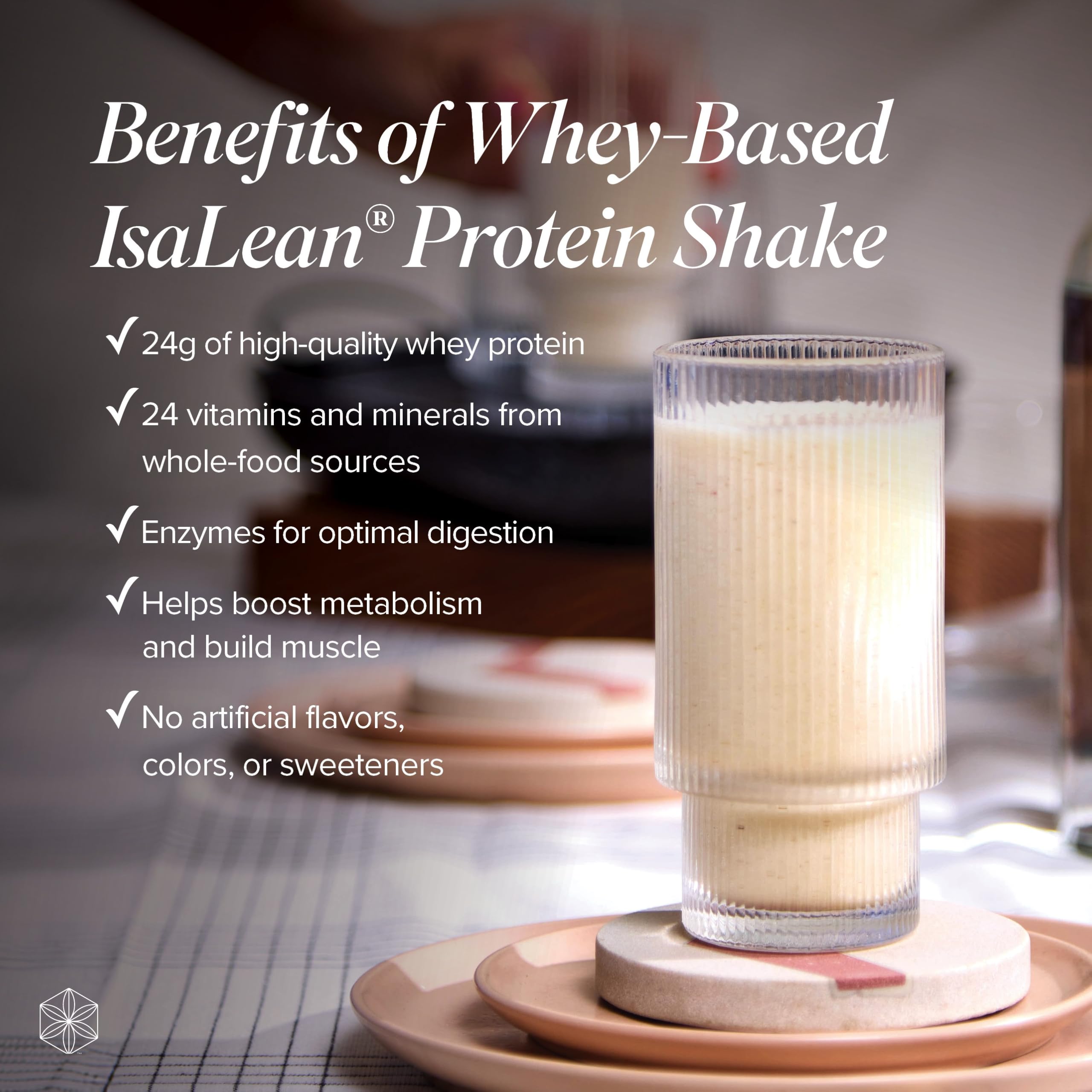 Isagenix IsaLean Protein Shake with 24 vitamins and minerals supports daily energy