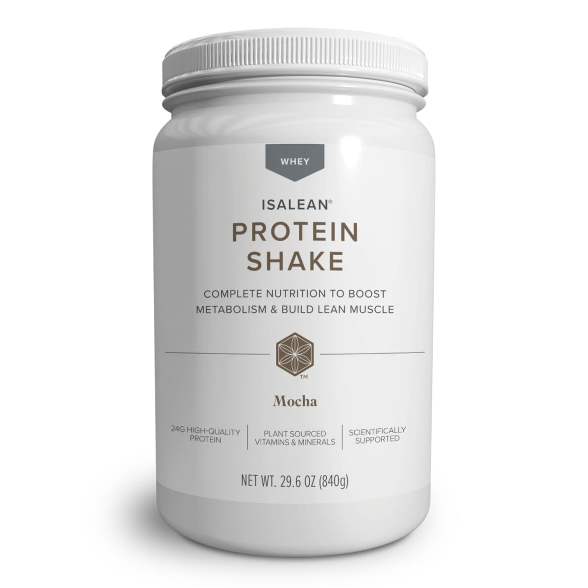 Isagenix IsaLean shake bottle mocha for on-the-go nourishment