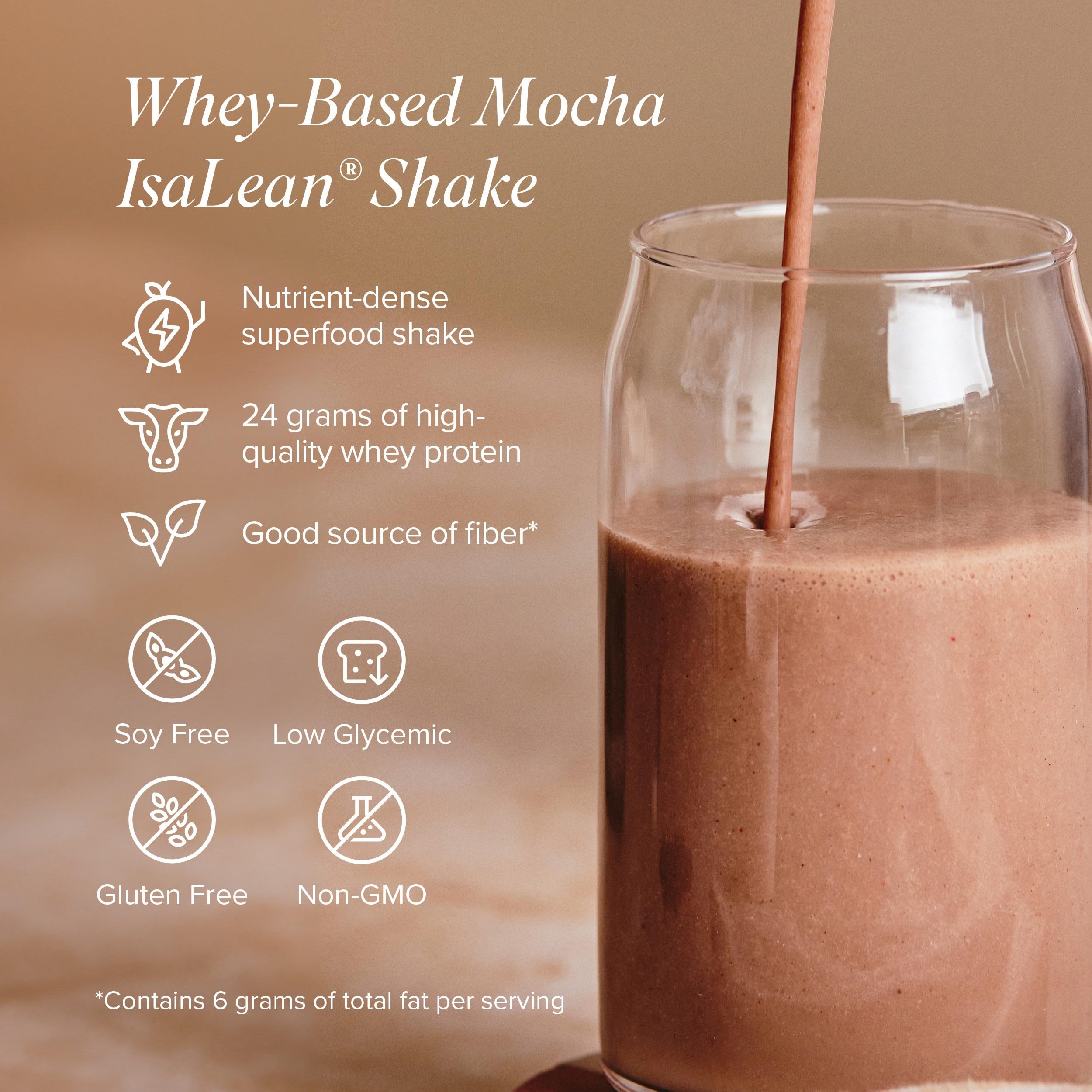 Isagenix IsaLean shake being mixed for a quick protein boost