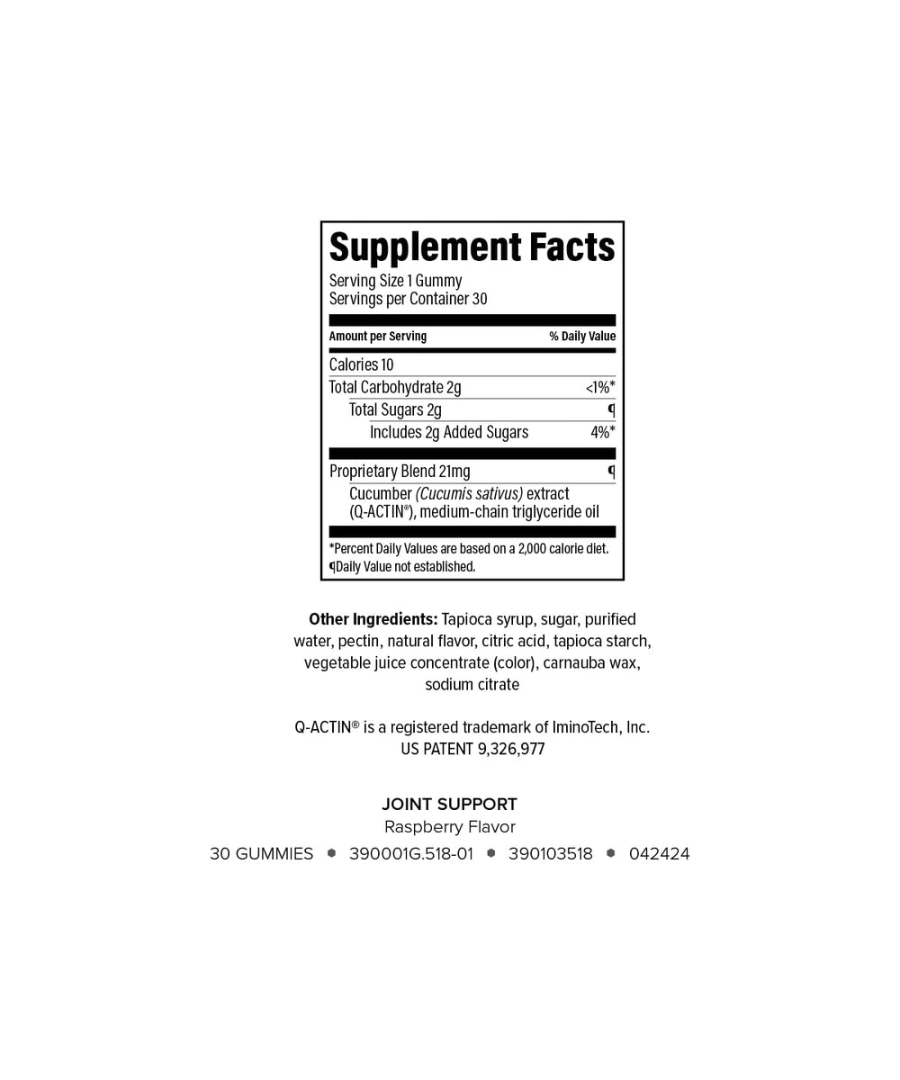 Isagenix Joint Support raspberry gummies closeup highlighting convenient daily use