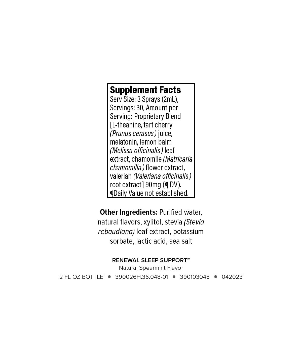 Isagenix Renewal Sleep Support spray under tongue for fast-acting delivery.