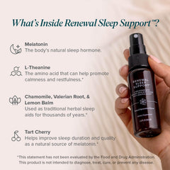 Travel-friendly Isagenix Renewal Sleep Support 2 oz bottle beside passport.
