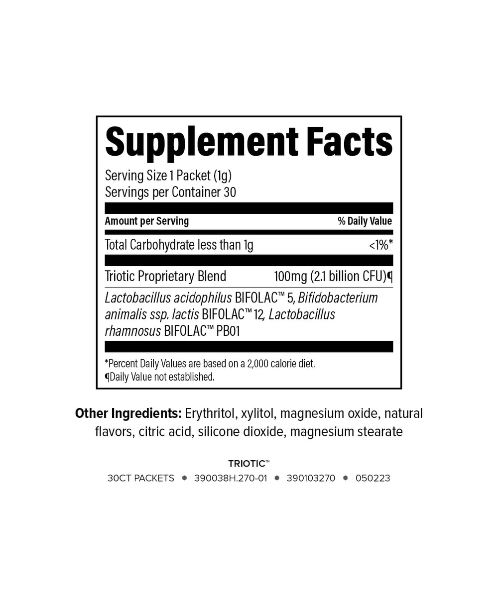 Isagenix Triotic fast-melt on tongue for quick, convenient daily probiotic care