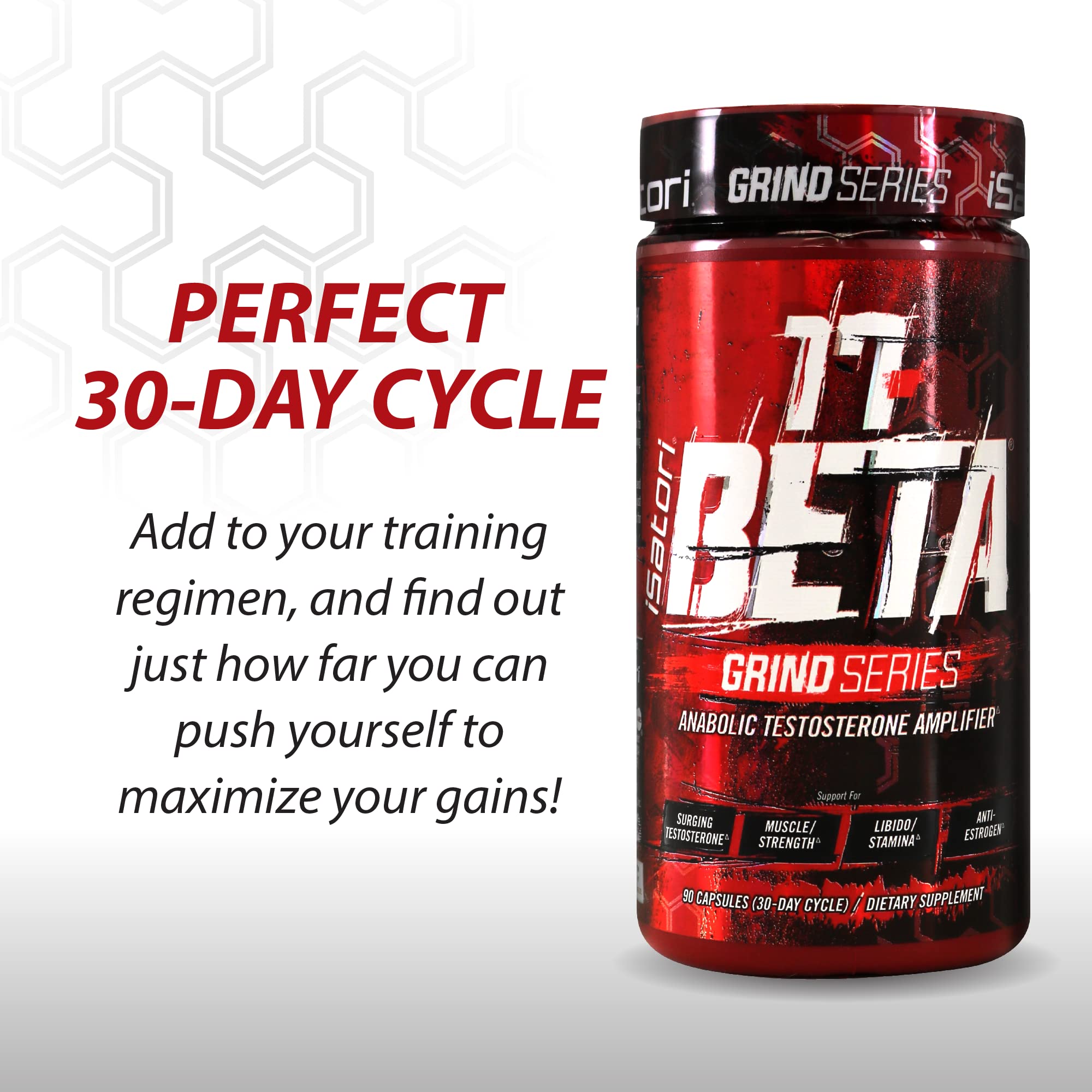 iSatori 17-Beta gym-scene conveys training-ready packaging for performance-focused users
