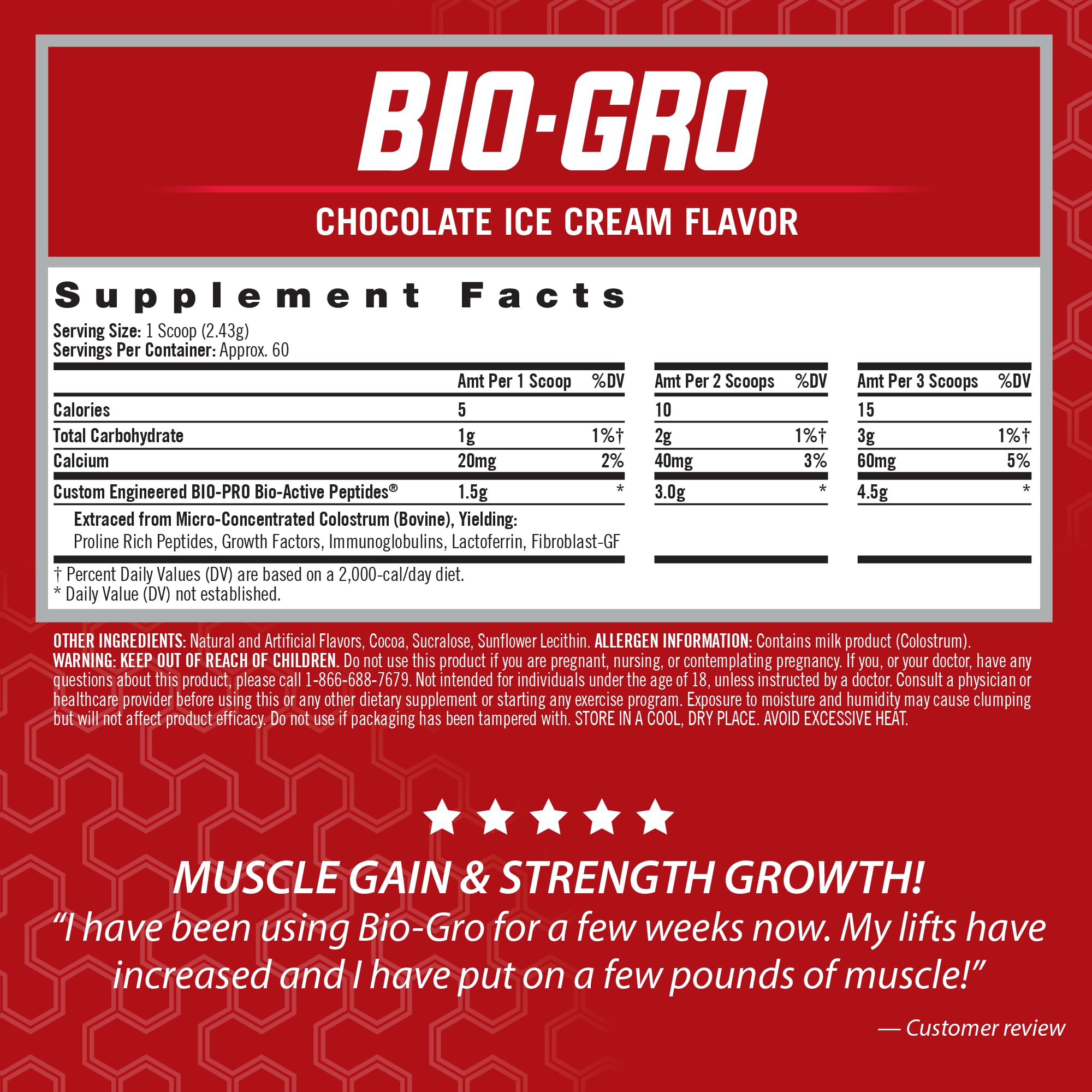 iSatori BIO-GRO powder dispensing; convenient mix for pre- or post-workout recovery