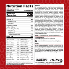 iSatori Eat Smart MRP vanilla shake in a glass for on-the-go nourishment