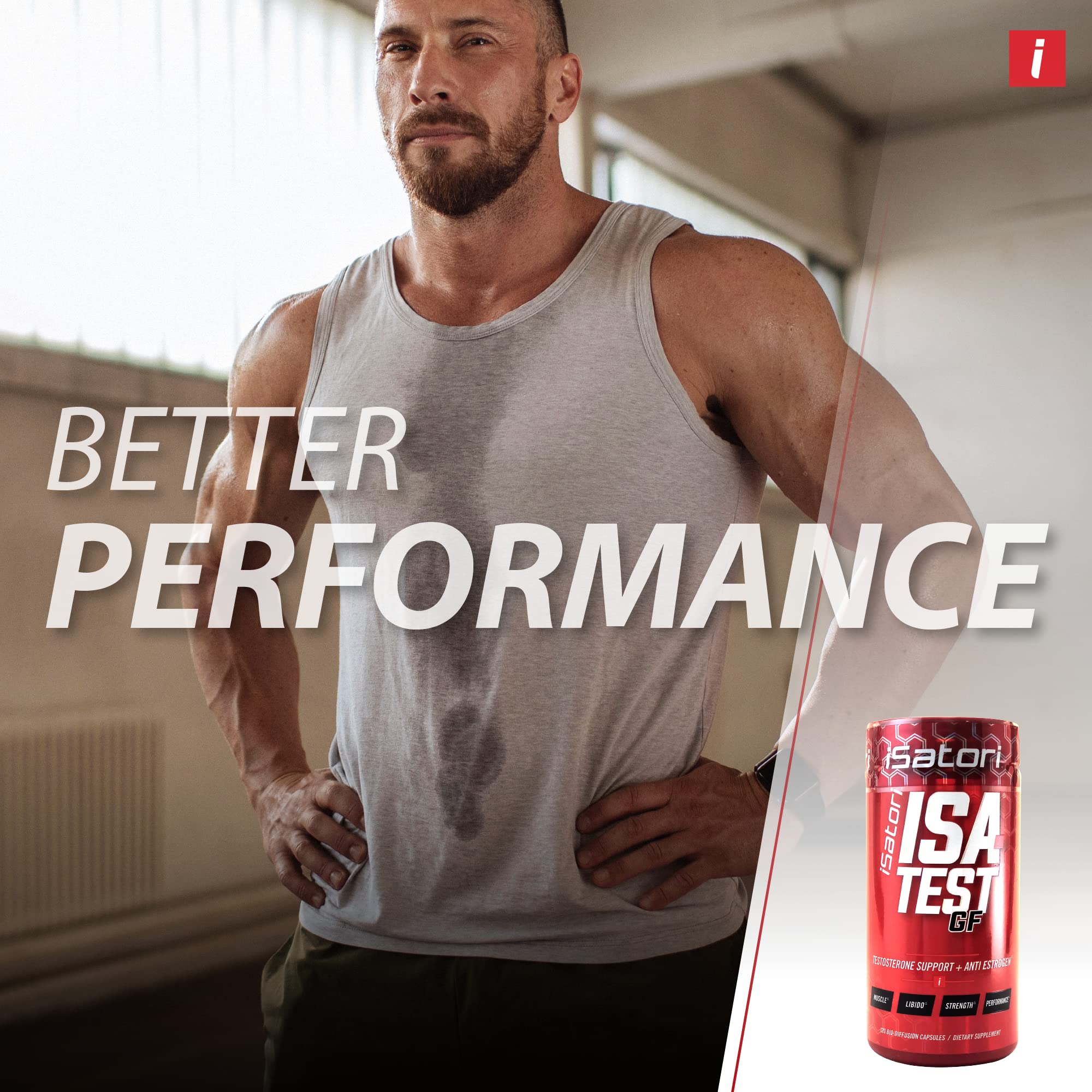 iSatori ISA-Test GF capsules closeup illustrating gluten-free formulation and easy consumption