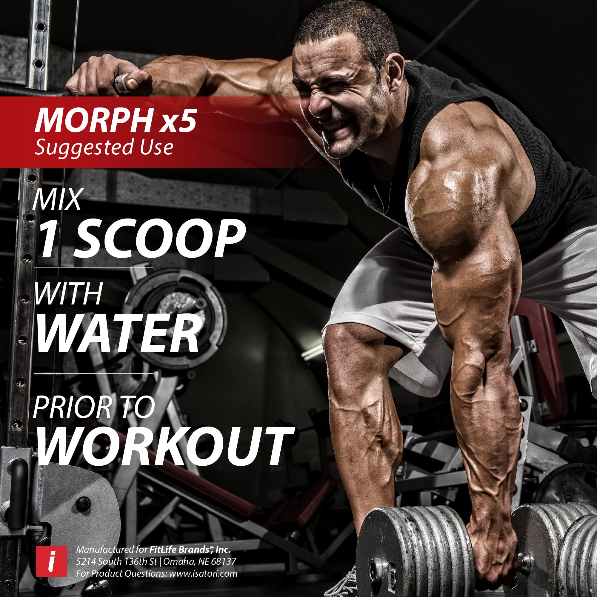 iSatori Morph X5 Cherry Frost brand logo signaling trusted performance