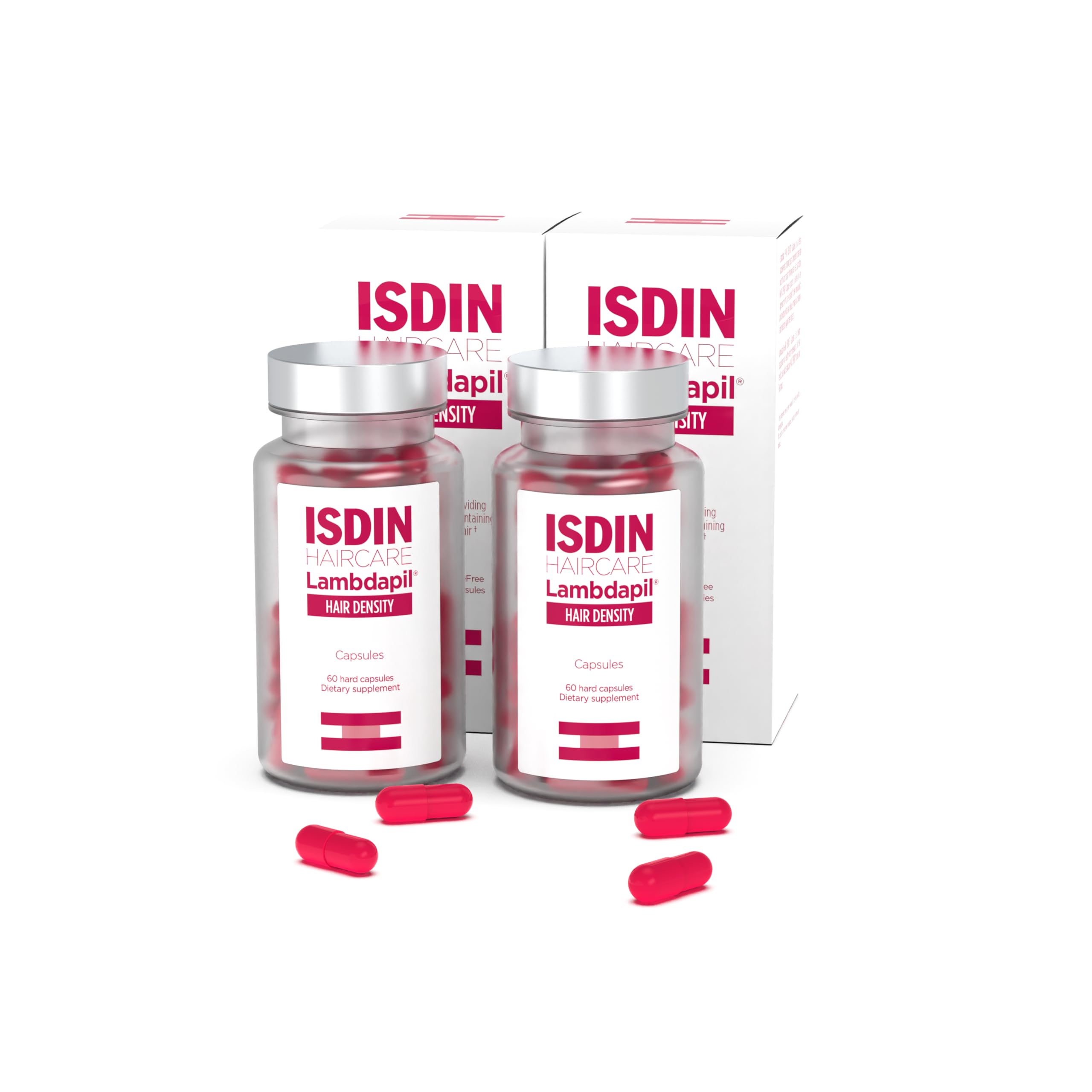 ISDIN Lambdapil capsules bottle for hair density and nourishment