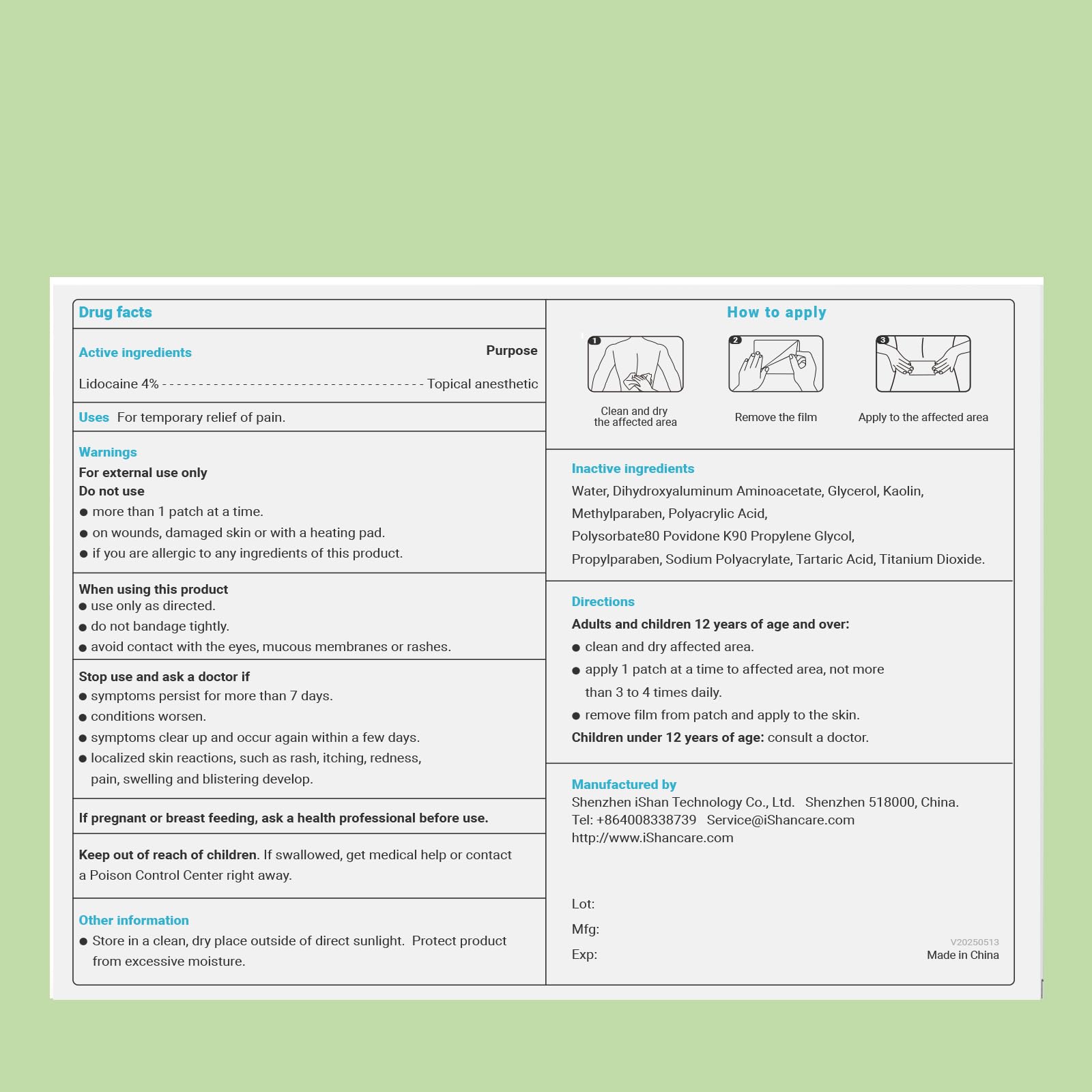 ishancare patch starts working within 15 minutes for targeted effect