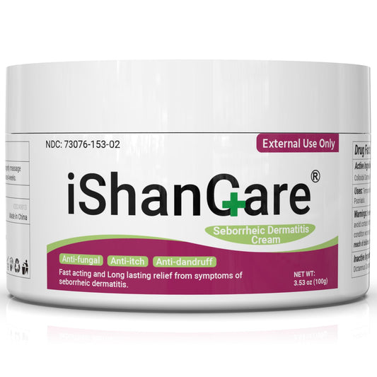 ishancare Seborrheic Dermatitis Cream bottle showing the soothing solution