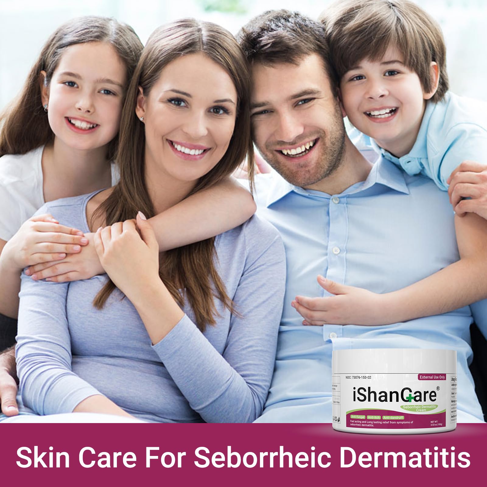 ishancare cream on face reducing redness and irritation