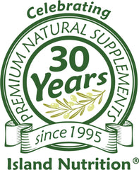 Island Nutrition oregano oil capsules ingredients closeup shows lecithin and olive oil base