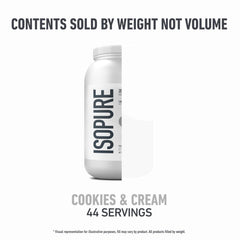 Isopure 25g protein per serving for recovery and daily use.