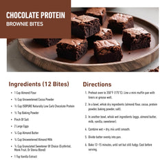 Rich dark chocolate flavor aroma shown on product image.
