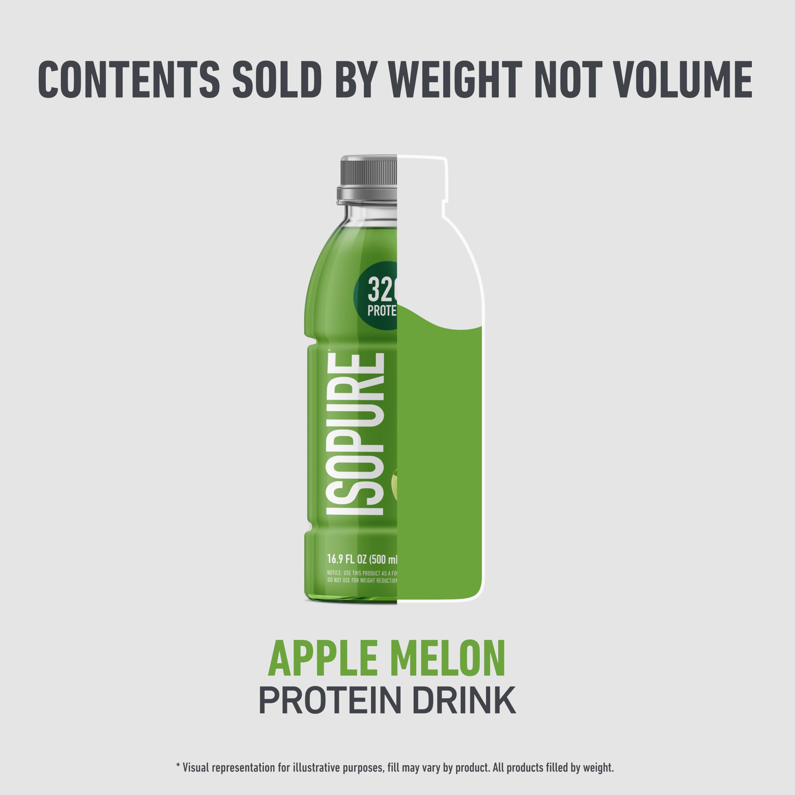 Isopure fruit flavor Apple Melon conveys a refreshing protein option on the go.