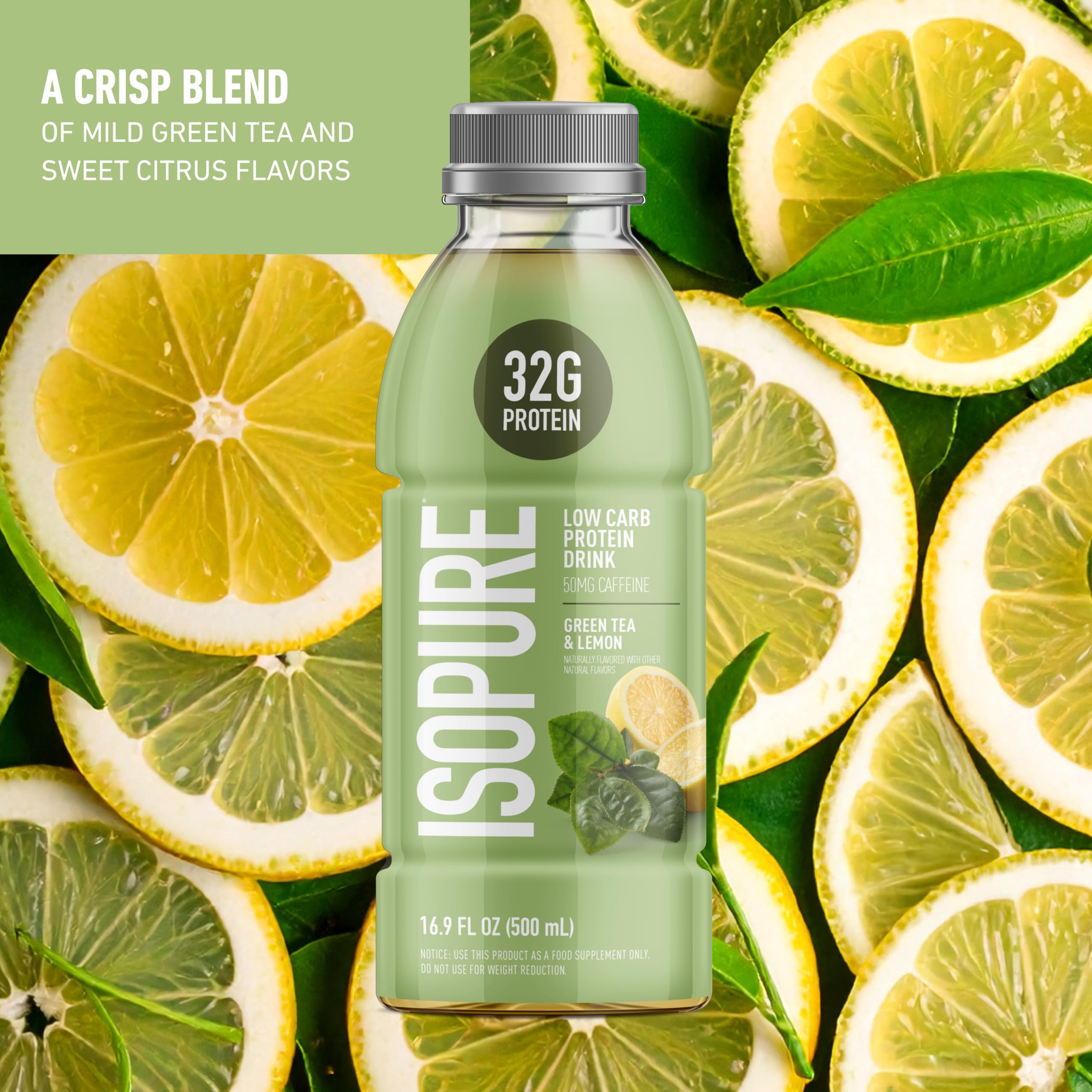 Isopure lactose-free and gluten-free bottle for sensitive diets