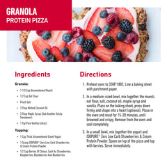 Isopure powder used in baking or recipes for protein enrichment