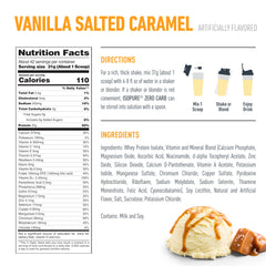Isopure whey isolate bottle highlights 25 g protein per serving.