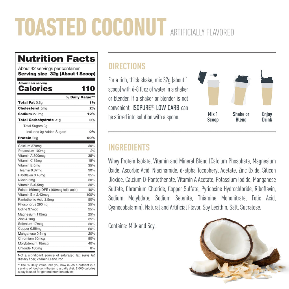 Isopure measuring cup shows precise serving for daily protein
