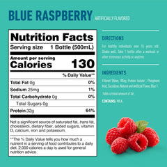 Isopure Blue Raspberry on-the-go bottle for workouts and travel