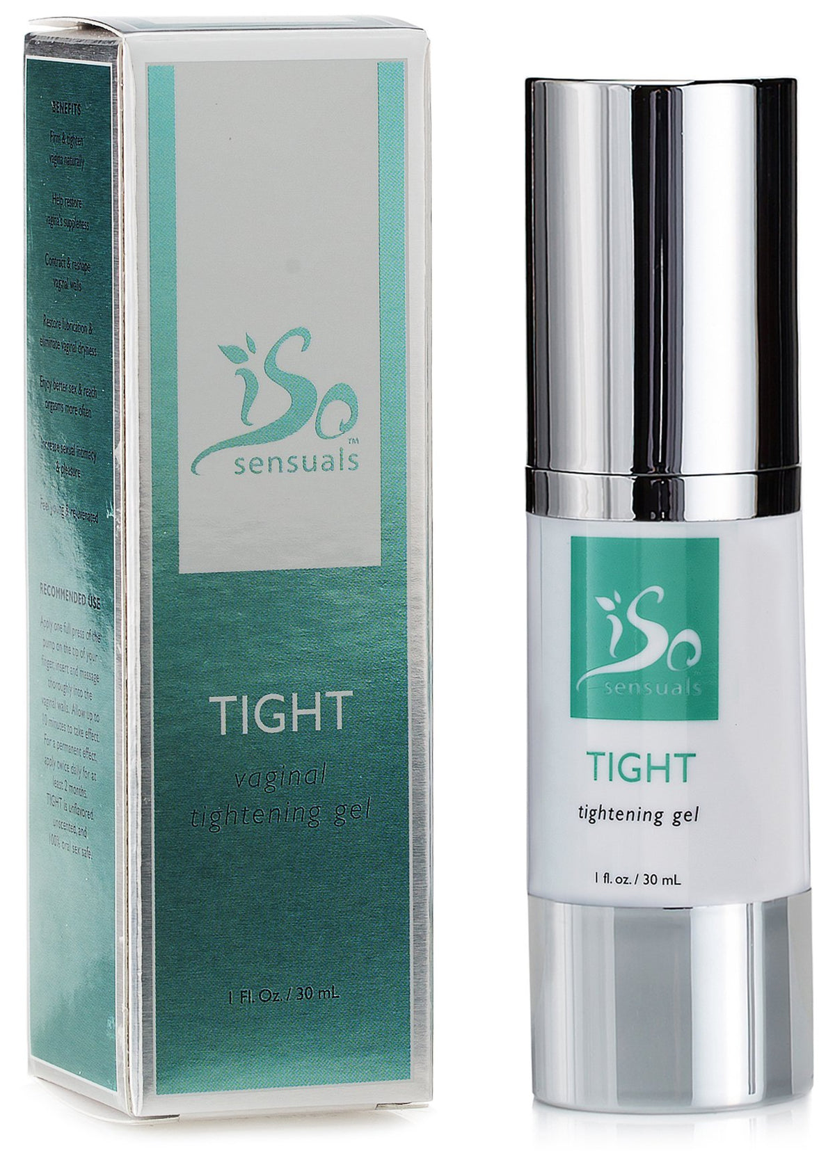 IsoSensuals TIGHT bottle with an airless dispense for easy, spill-free application.