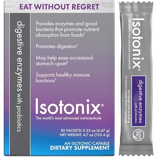 Isotonix DigeZyme packets front view for on-the-go digestion support