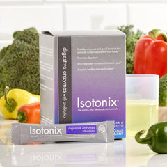 Travel-friendly Isotonix DigeZyme packets ready for on-the-go use