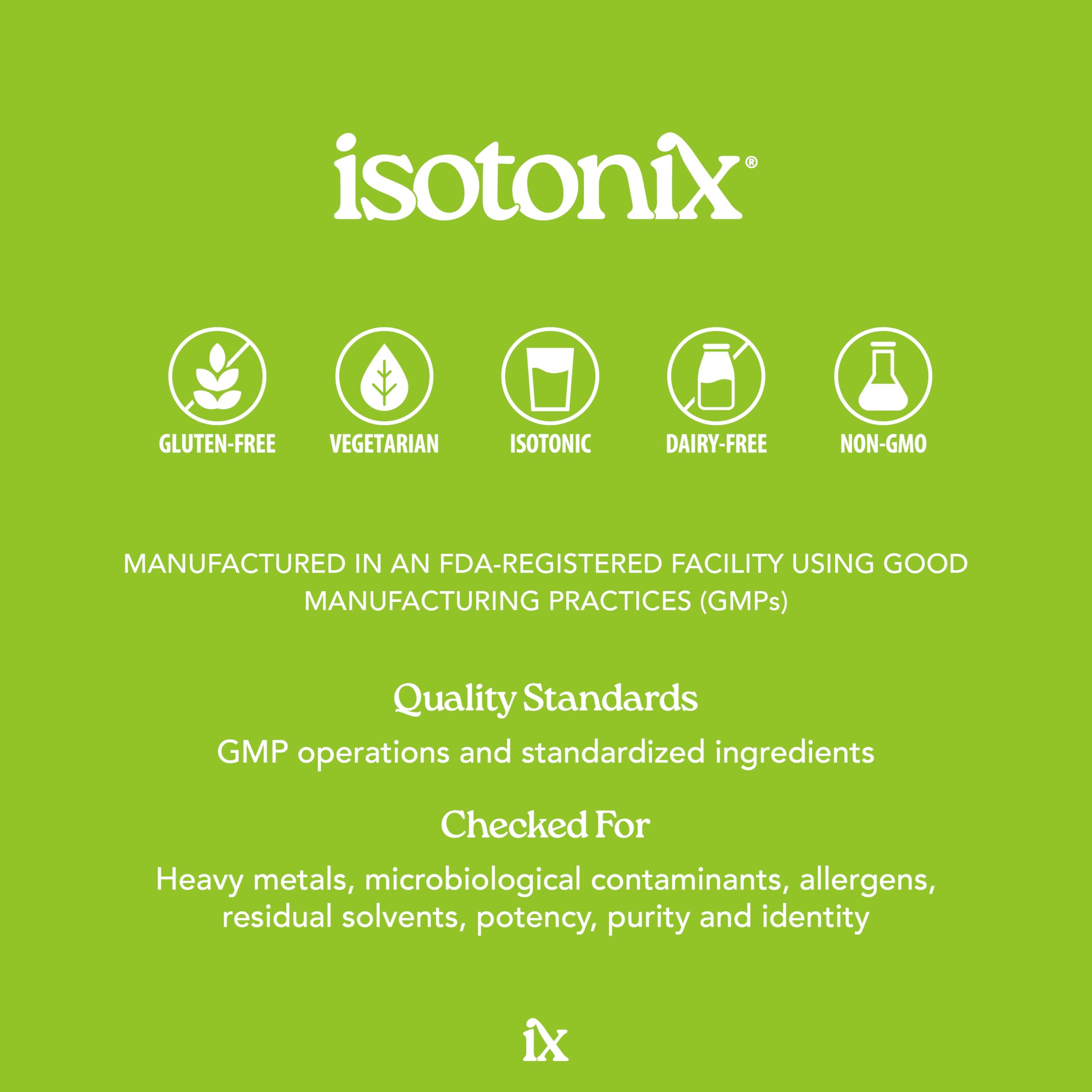 Isotonix bone and muscle support ingredients infographic shows vitamin D3, calcium and magnesium.
