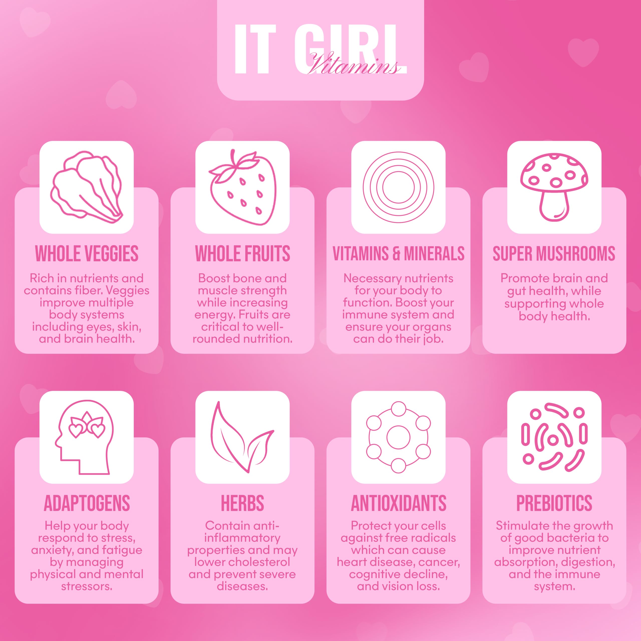It Girl Vitamins fiber-rich greens gummies serving in a snack pack