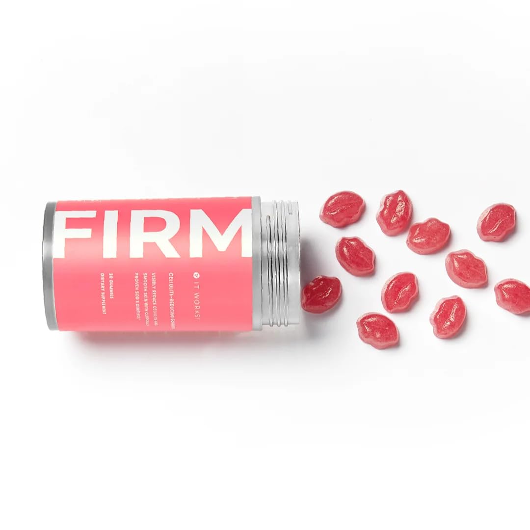 It Works! Firm SOD B Dimpless ingredient close-up emphasizing antioxidant support for skin.