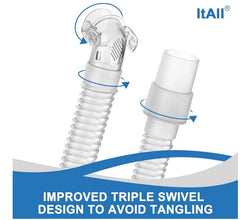ItAll 360-swivel-design enables easy repositioning and reduces twists