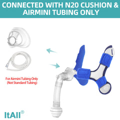 ItAll compatibility note confirms Airmini tubing connection for Airfit N20.